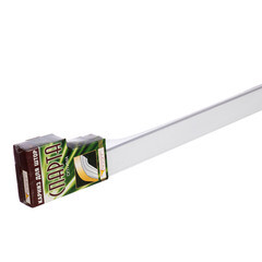 Карниз потолочный пластмассовый двухрядный с блендой 240 см белый - фото 2