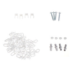 Карниз потолочный пластмассовый двухрядный с блендой 280 см белый - фото 2