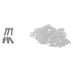 Карниз потолочный алюминиевый двухрядный 200 см белый - фото 2