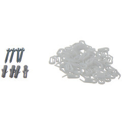 Карниз потолочный алюминиевый двухрядный 300 см белый - фото 2