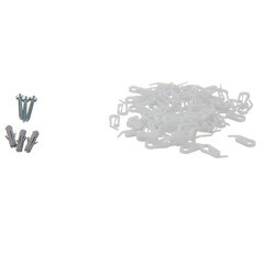 Карниз потолочный алюминиевый трехрядный 160 см белый - фото 2