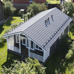 Металлочерепица 1,18х2,25 м 0,5 мм Grand Line Классик графитово-серая RAL 7024 satin - фото 4