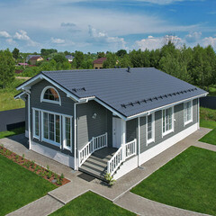 Металлочерепица 1,18х2,25 м 0,5 мм Grand Line Классик графитово-серая RAL 7024 satin - фото 6