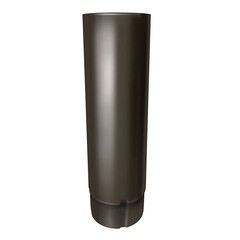 Труба водосточная Grand Line металлическая d90 мм 3 м темно-коричневый RR 32 - фото 1