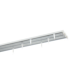 Карниз потолочный алюминиевый трехрядный 200 см белый - фото 1