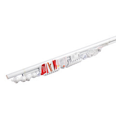 Карниз настенный деревянный двухрядный круглый 150 см d 28 мм белый - фото 2