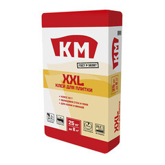 Изображение товара Клей для плитки КМ ХХL серый класс C0 T 25 кг