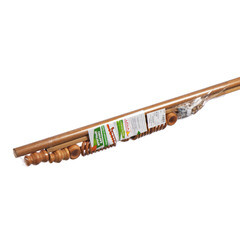 Карниз настенный деревянный двухрядный круглый 200 см d 28 мм светлый дуб - фото 2