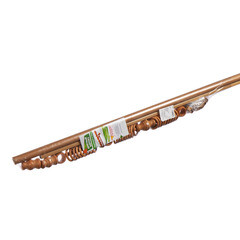 Карниз настенный деревянный двухрядный круглый 250 см d 28 мм светлый дуб - фото 3