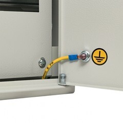 Щит распределительный навесной EKF PROxima ЩРН-12 металлический IP31 220х300х120 мм 12 модулей с замком и шинами - фото 10