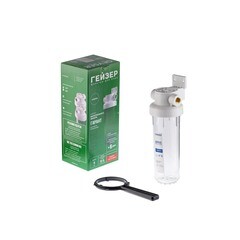 Корпус фильтра Гейзер Гарант для холодной воды пластик 10SL 1/2 ВР(г) х 1/2 ВР(г) прозрачный - фото 6
