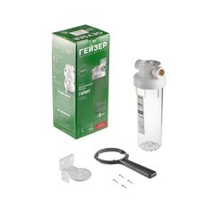 Корпус фильтра Гейзер Гарант для холодной воды пластик 10SL 3/4 ВР(г) х 3/4 ВР(г) прозрачный - фото 3