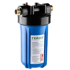 Корпус фильтра Гейзер для холодной воды пластик 10BB 1 НР(ш) х 1 НР(ш) синий