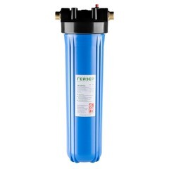 Корпус фильтра Гейзер для холодной воды пластик 20BB 1 НР(ш) х 1 НР(ш) синий - фото 8