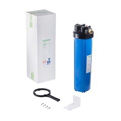 Корпус фильтра Гейзер для холодной воды пластик 20BB 1 НР(ш) х 1 НР(ш) синий - фото 4