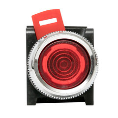 Кнопка плоская EKF PROxima ABLFS-22 230 В IP40 без фиксации с подсветкой красная (ablfs-22-r) - фото 3