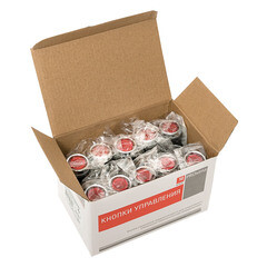 Кнопка плоская EKF PROxima ABLFS-22 230 В IP40 без фиксации с подсветкой красная (ablfs-22-r) - фото 5