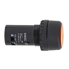 Кнопка плоская EKF PROxima SW2C-10D 24 В IP54 без фиксации с подсветкой желтая (sw2c-md-y-24) - фото 3