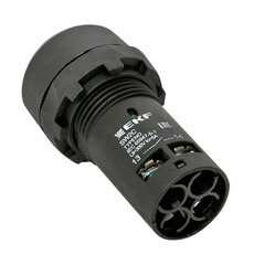 Кнопка плоская EKF PROxima SW2C-10D 230 В IP54 без фиксации с подсветкой желтая (sw2c-md-y) - фото 2