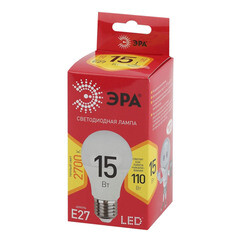 Лампа светодиодная Эра E27 2700К 15 Вт 1200 Лм 220-240 В груша А60 матовая - фото 3
