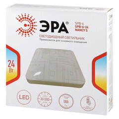 Светильник светодиодный Эра Nancy SPB-6 4000К 24 Вт 8 кв.м белый IP20 (Б0051093) - фото 5