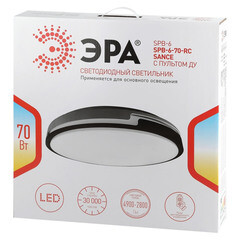 Светильник светодиодный накладной Эра Sance 3000-6500К 70 Вт 26 кв.м белый IP20 с пультом (Б0051098) - фото 6