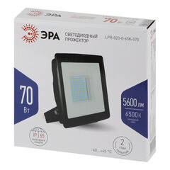 Прожектор светодиодный Эра LPR-02 6500К 70 Вт IP65 черный - фото 2