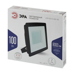 Прожектор светодиодный Эра LPR-02 6500К 100 Вт IP65 черный - фото 4