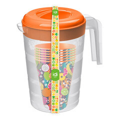 Изображение товара Набор посуды для пикника Idi land в кувшине 2 л (7 предметов)