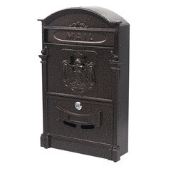 Ящик почтовый Аллюр №4010 с замком медь - фото 6