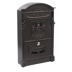 Ящик почтовый Аллюр №4010 с замком медь - фото 5