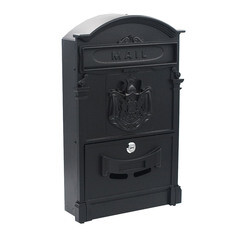 Ящик почтовый Аллюр №4010 с замком черный - фото 2