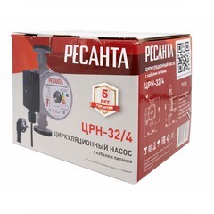 Циркуляционный насос для повышения давления Ресанта ЦРН-32/4 DN32 подъем 4 м 180 мм с гайками (77/7/3) - фото 2
