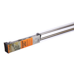 Карниз настенный металлический двухрядный круглый 240 см d20 мм бронза - фото 3