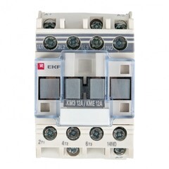 Изображение товара Контактор малогабаритный EKF PROxima 380 В 12 А тип AC 1НО (ctr-s-12-380)