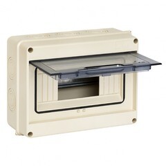 Щит распределительный навесной EKF PROxima ЩРН-ПГ-8 пластиковый IP65 147х203х89 мм 8 модулей прозрачная дверь серый - фото 4