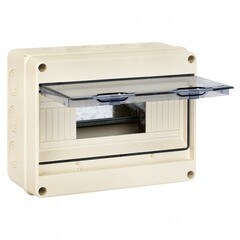 Щит распределительный навесной EKF PROxima ЩРН-ПГ-12 пластиковый IP65 198х254х106 мм 12 модулей прозрачная дверь серый - фото 4