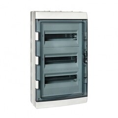 Щит распределительный навесной EKF PROxima ЩРН-ПГ-36 пластиковый IP65 625х345х155 мм 36 модулей прозрачная дверь серый - фото 1