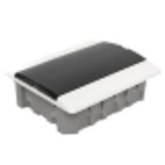 Щит распределительный встраиваемый EKF SlimBox PROxima ЩРВ-П-12 пластиковый IP41 230х285х90 мм 12 модулей прозрачная дверь серый - фото 4