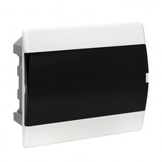 Щит распределительный встраиваемый EKF SlimBox PROxima ЩРВ-П-12 пластиковый IP41 230х285х90 мм 12 модулей прозрачная дверь серый (sb-v-12)