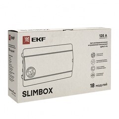 Щит распределительный встраиваемый EKF SlimBox PROxima ЩРВ-П-18 пластиковый IP41 230х395х100 мм 18 модулей прозрачная дверь серый - фото 7