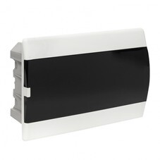 Щит распределительный встраиваемый EKF SlimBox PROxima ЩРВ-П-18 пластиковый IP41 230х395х100 мм 18 модулей прозрачная дверь серый (sb-v-18)