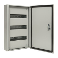 Изображение товара Щит распределительный навесной EKF Basic ЩРН-36 металлический IP54 520х310х120 мм 36 модулей с замком