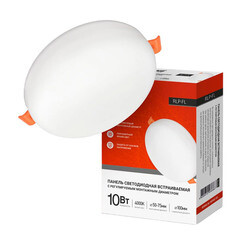 Светильник встраиваемый светодиодный белый 10 Вт 4000К IP20 IN HOME RLP-FL (4690612036687) - фото 9