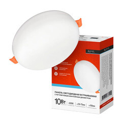 Светильник встраиваемый светодиодный белый 10 Вт 6500К IP20 IN HOME RLP-FL (4690612036724) - фото 9