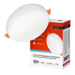 Светильник встраиваемый светодиодный белый 18 Вт 6500К IP20 IN HOME RLP-FL (4690612036731) - фото 9