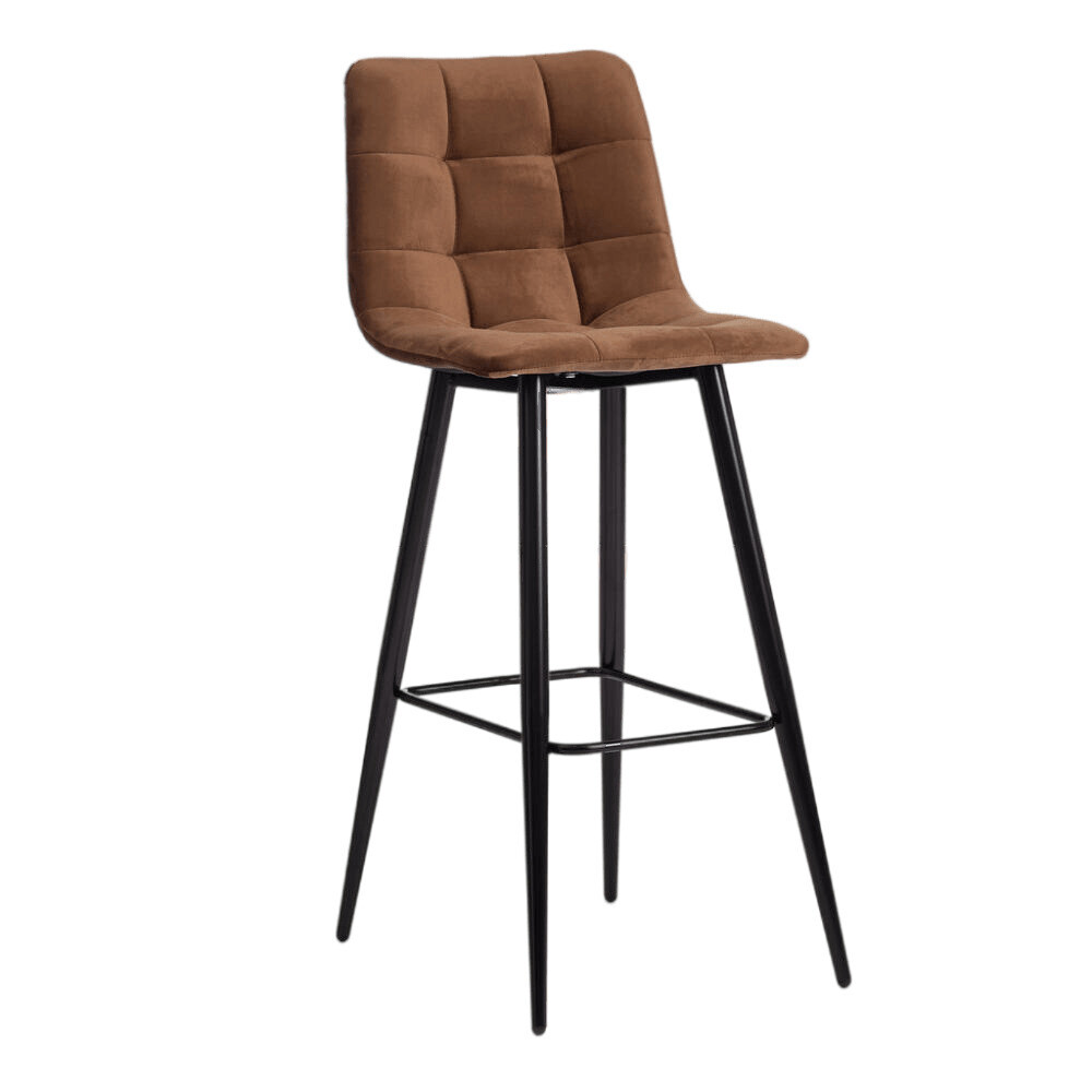 Изображение товара Стул барный Chilly коричневый с металлическими ножками от TetChair