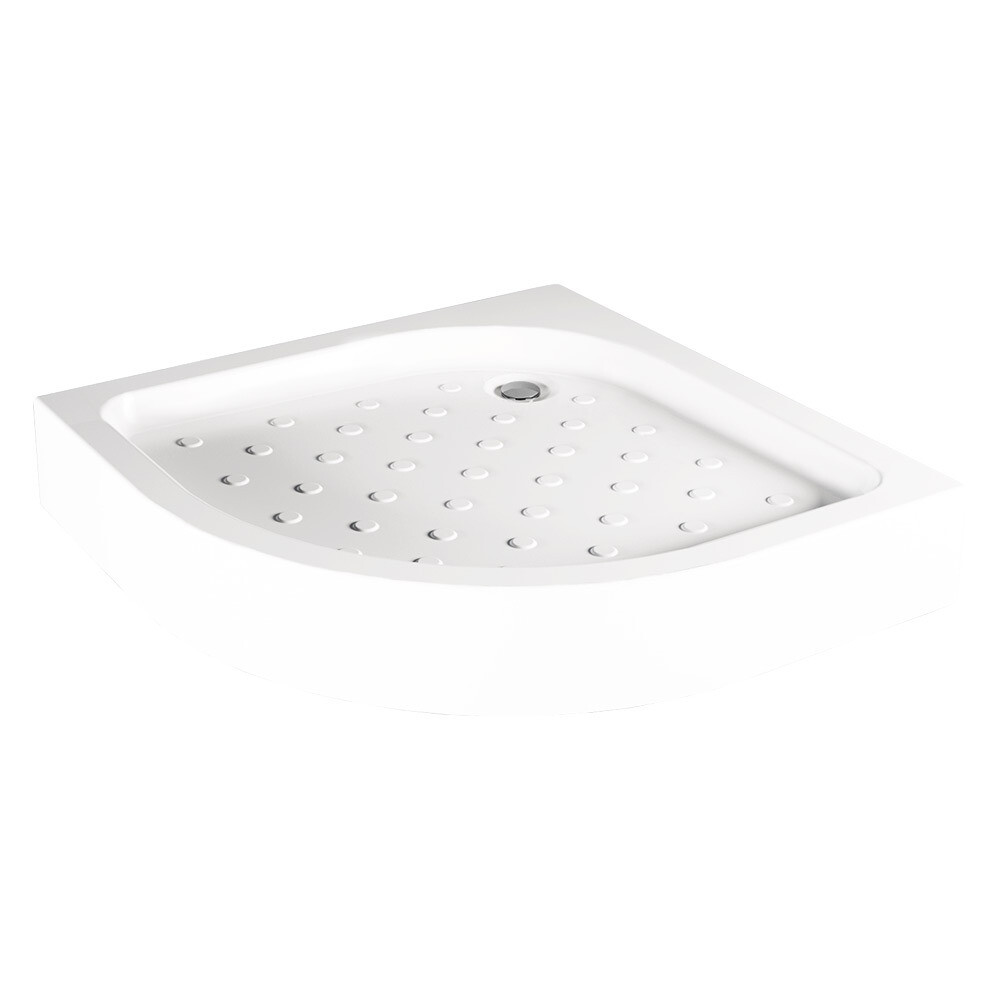 Изображение товара Акриловый поддон для душа Метакам Classic 80x80x16 см полукруглый белый