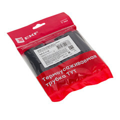 Трубка термоусадочная EKF PROxima ТУТк 13,3/4 мм 100 мм черная (10 шт.) - фото 3