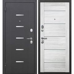 Дверь входная Ferroni Гарда 7,5СМ левая антик серебро - астана милки 860х2050 мм
